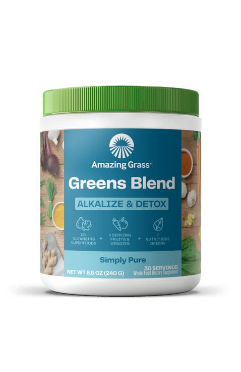 Greens Blend Smoothie Mix with Super Greens, Beet Root Powder, Digestive Enzymes, Prebiotics, and Probiotics, 30 Servings