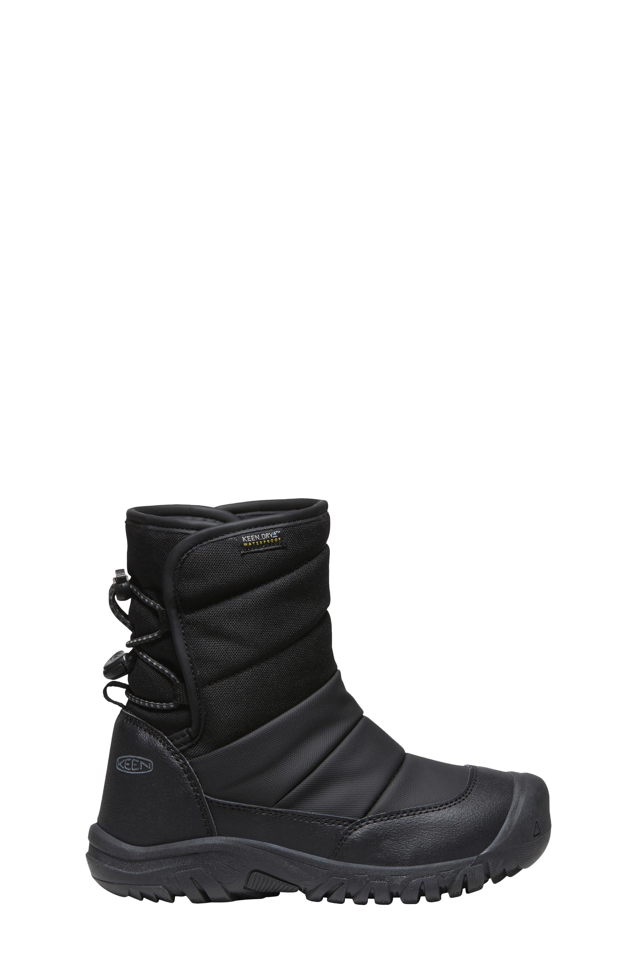 KEEN Kids' Puffrider Boot, Alternate, color, Black/ Steel Grey