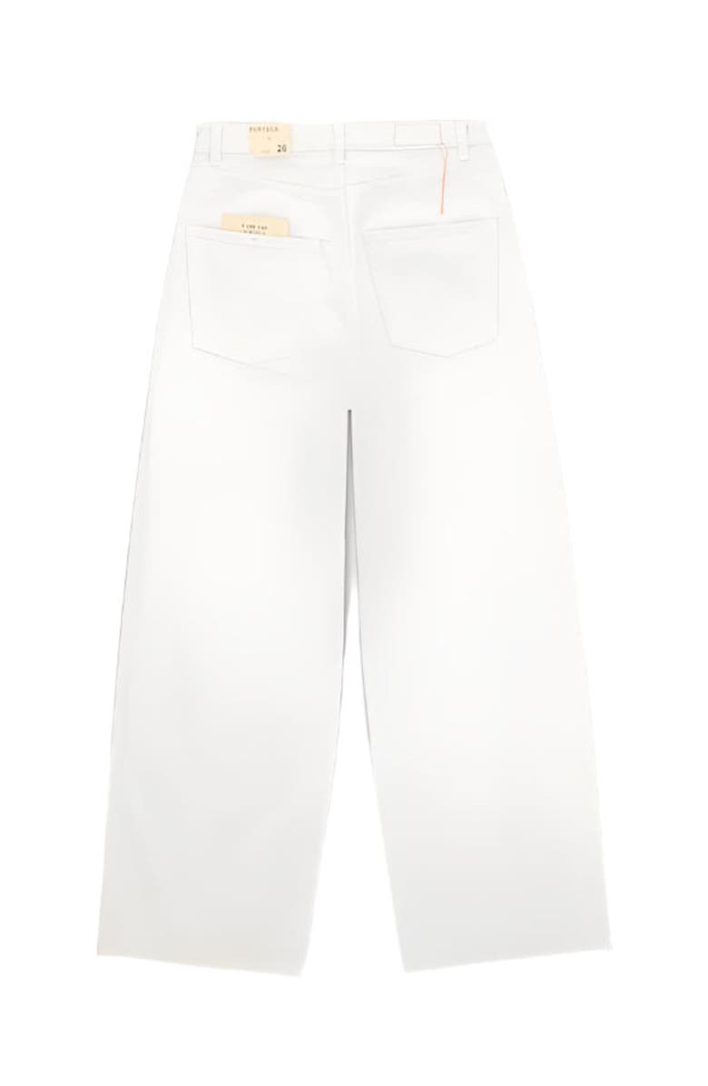 Fortela Jaron Wide-Leg Bull Cotton Trousers, Alternate, color, White