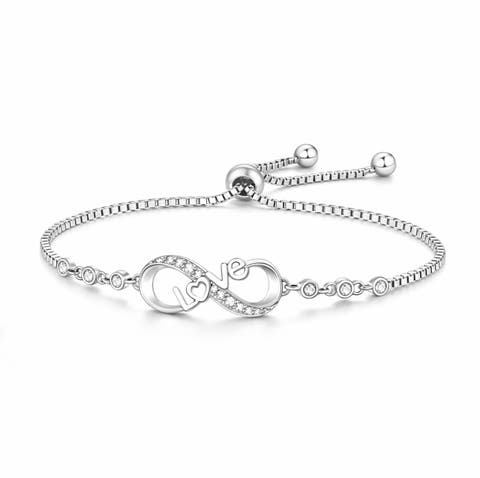 Adjustable Crystal Love Bracelet