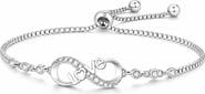Donatello Gian Adjustable Crystal Love Bracelet