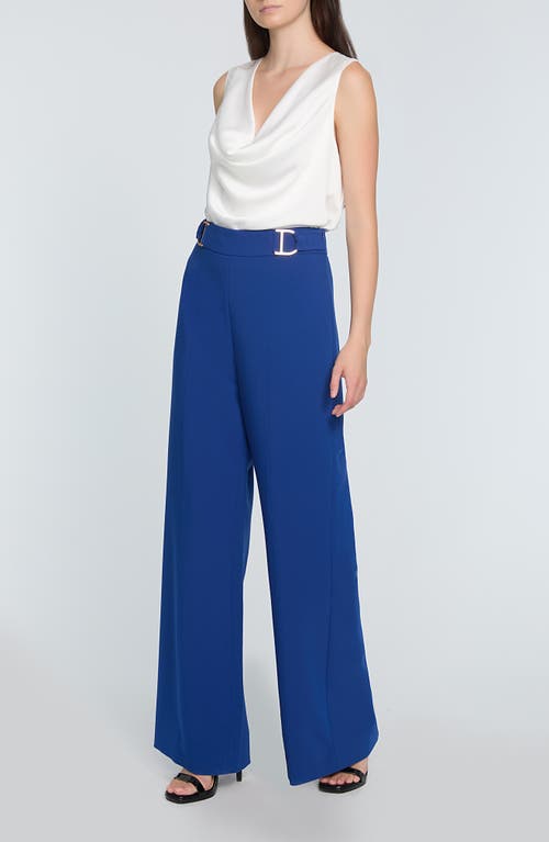 Shop Elie Tahari The Jane Cowl Neck Tank In Sky White