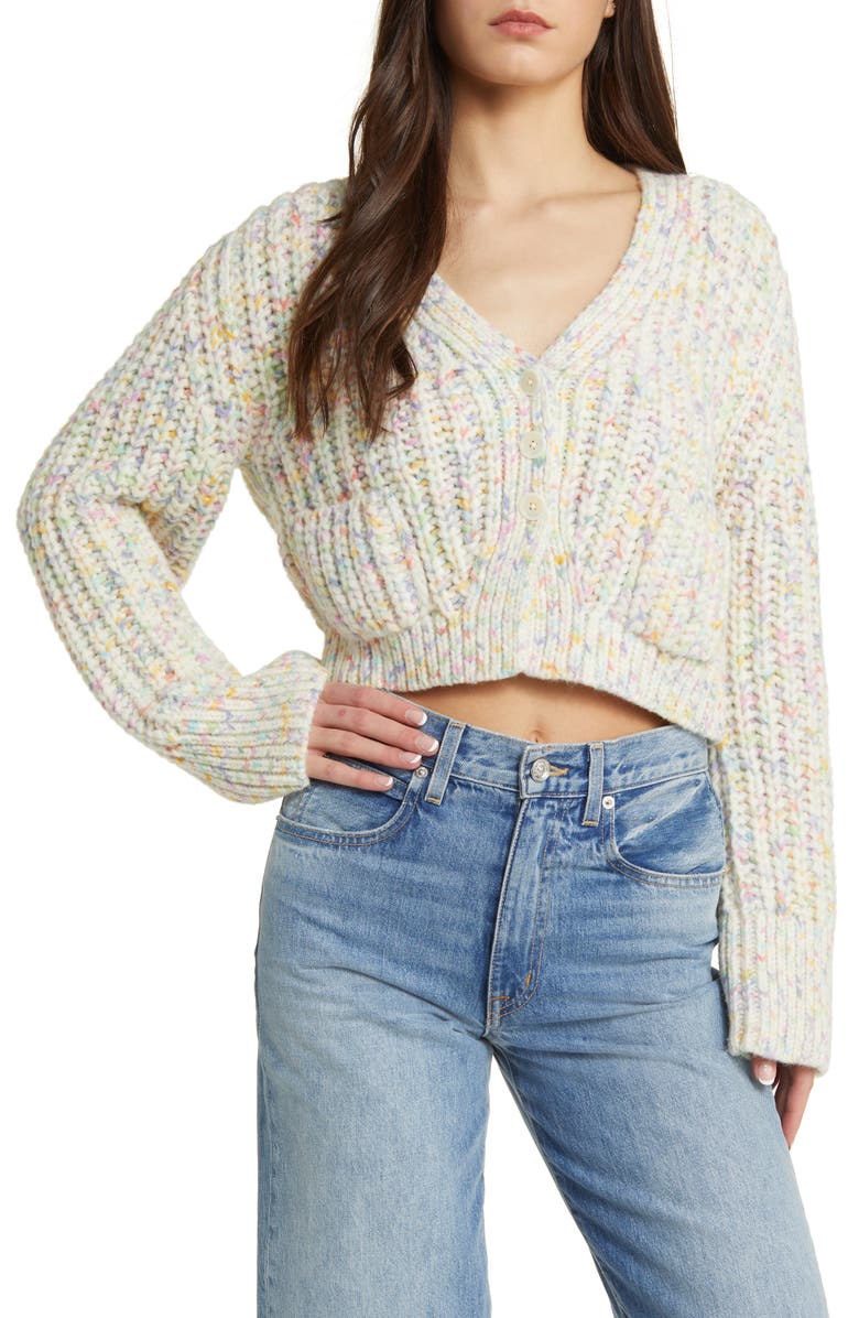 LoveShackFancy Meli Cardigan, Main, color, 