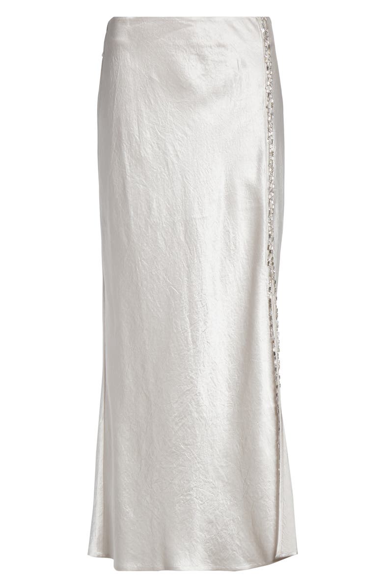 Jason Wu Collection Bias Cut Washed Twill Skirt, Alternate, color, Oyster