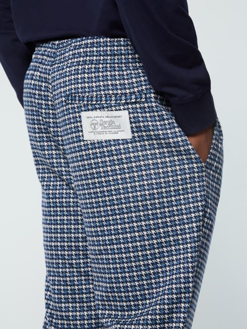 Sergio Tacchini Dallas Houndstooth Track Pant In Blue