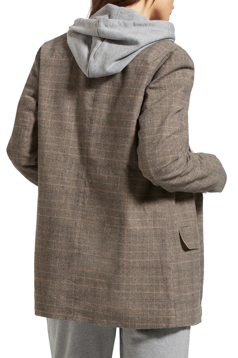 Manhattan Houndstooth Stretch Cotton Sport Coat, Alternate, color, BROWN/ CREAM HOUNDSTOOTH