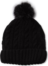 Lands' End Kids Fleece Lined Pom Hat