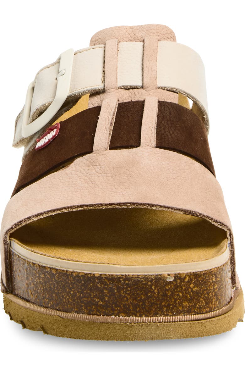 On Foot Naoshima Three-Strap Slide Sandal, Alternate, color, Khaki/ Bone