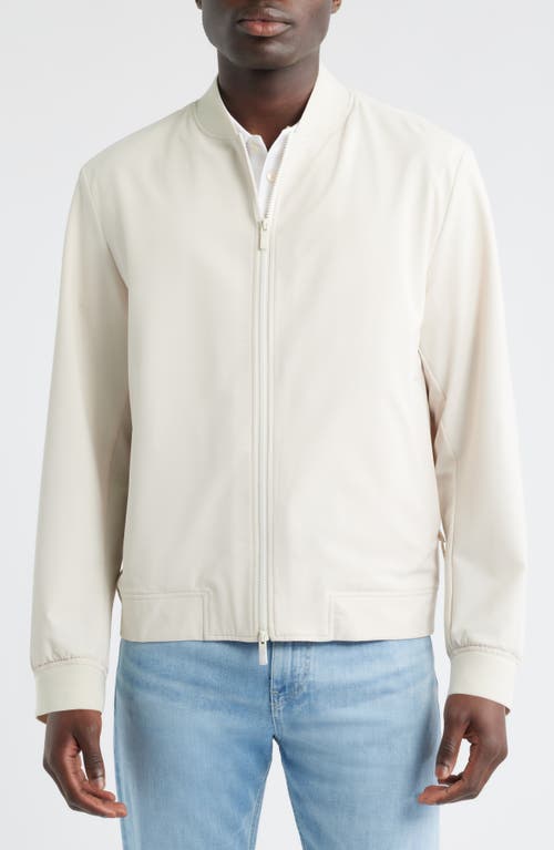 Hugo Boss Boss Hanry Slim Fit Bomber Jacket In White