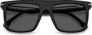 Carrera Eyewear 56mm Rectangular Flat Top Sunglasses