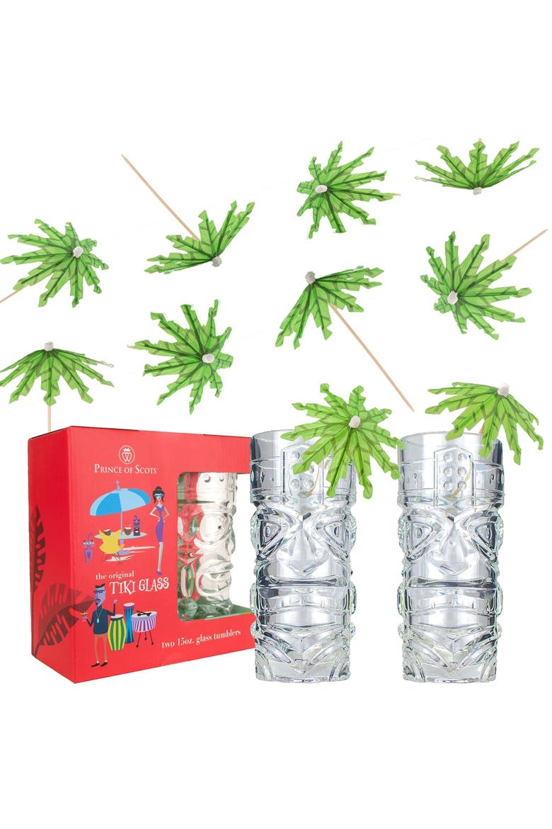 The Original Tiki Glass Party in a Box, Main, color, Green