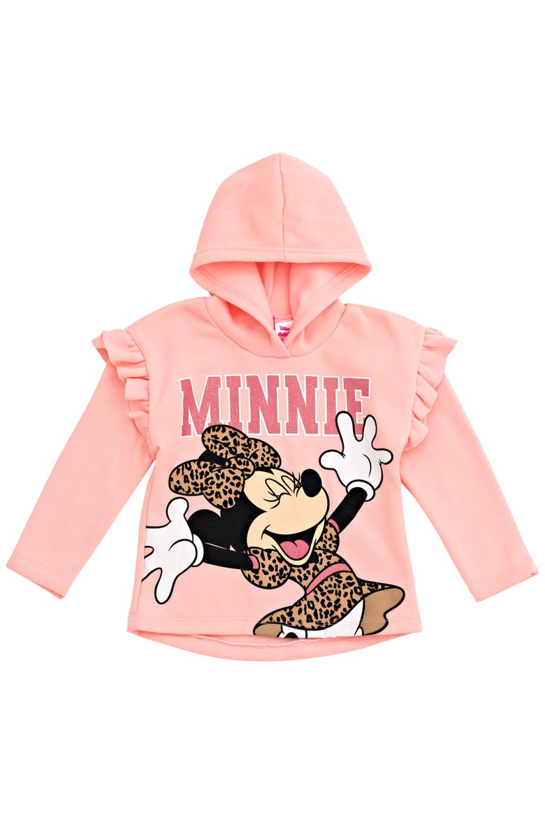 Minnie Mouse 2-Piece Fleece Hoodie and Leggings Set, Alternate, color, Minnie Pink Leopard