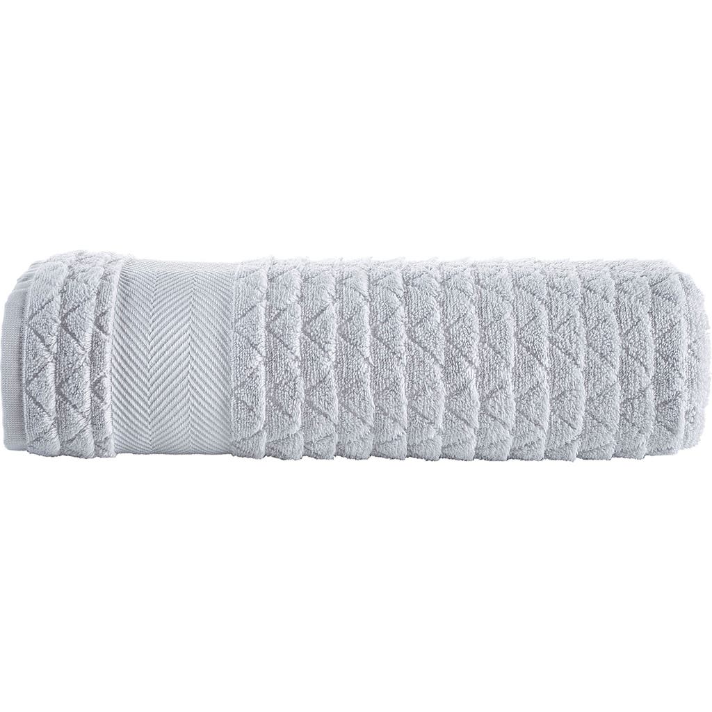 Brooks Brothers Herringbone Cotton Bath Towel In Silver