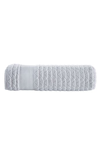 Brooks Brothers Herringbone Cotton Bath Towel In Gray
