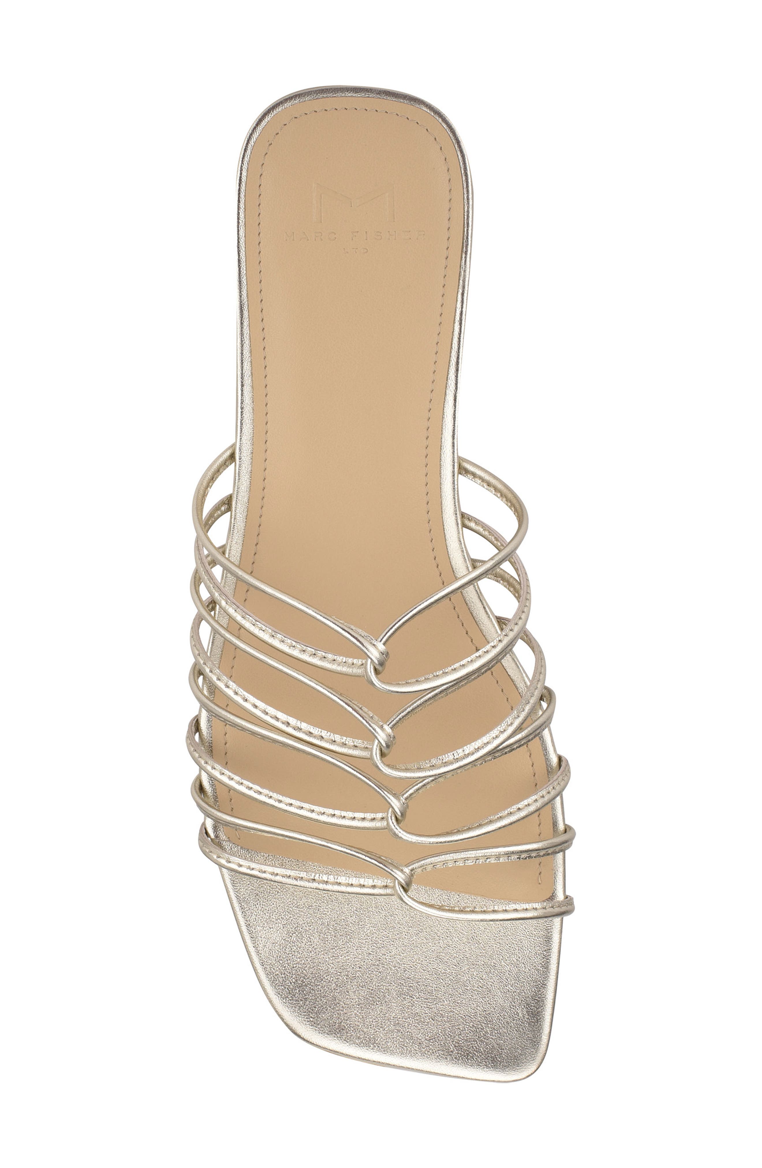 Marcio Slide Sandal, Alternate, color, PLATINO