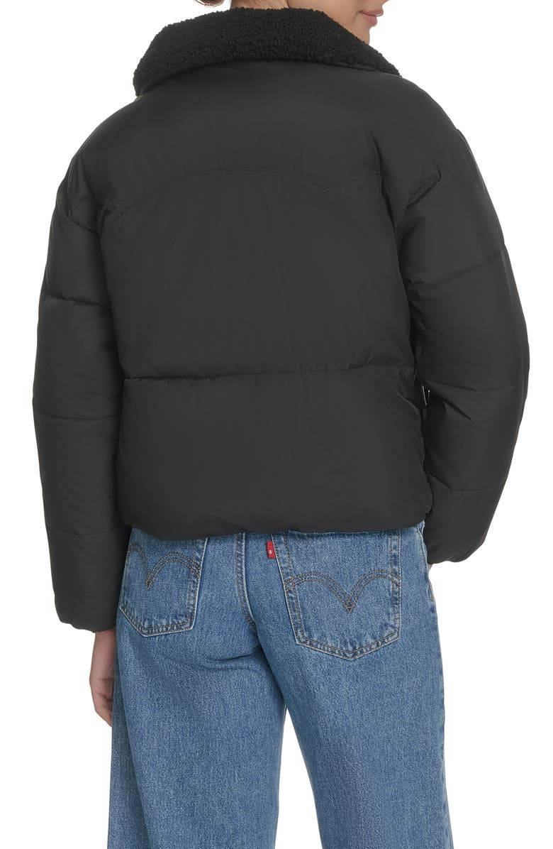 Levi's Western Puffer Jacket, Alternate, color, Black