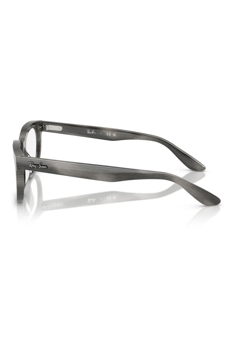 54mm Pillow Optical Glasses, Alternate, color, BROWN STRIPED GREEN
