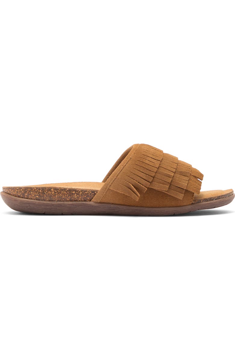 Mykos Clea Fringe Sandal, Alternate, color, Chestnut