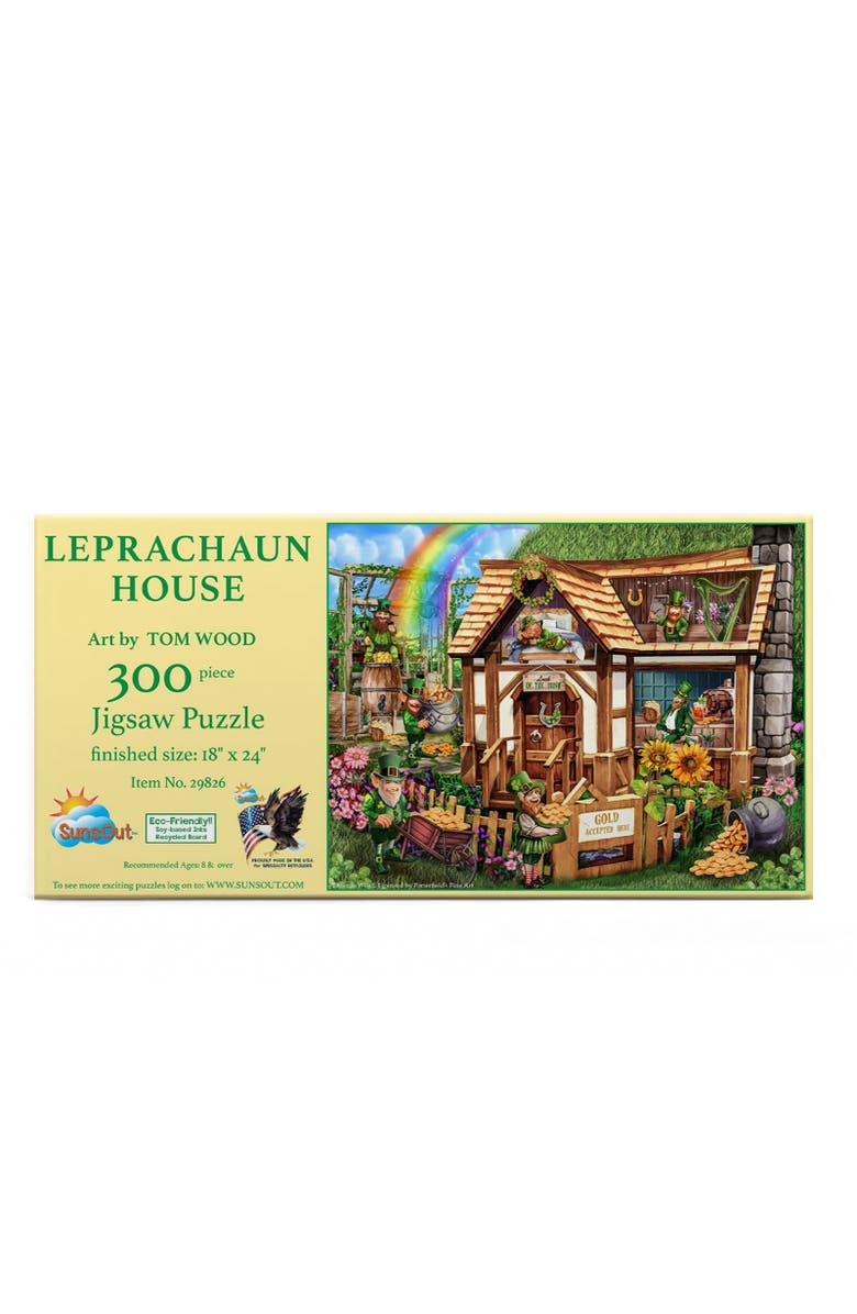 Sunsout Leprachaun House 300 piece Jigsaw Puzzle for Adults, Alternate, color, Multicolor