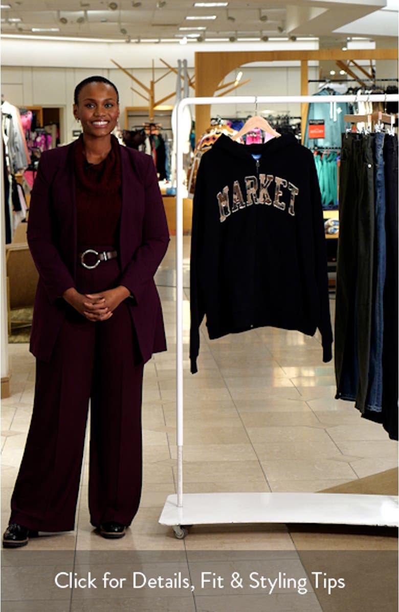 Camo Arc Appliqué Logo Zip Hoodie, sales video thumbnail