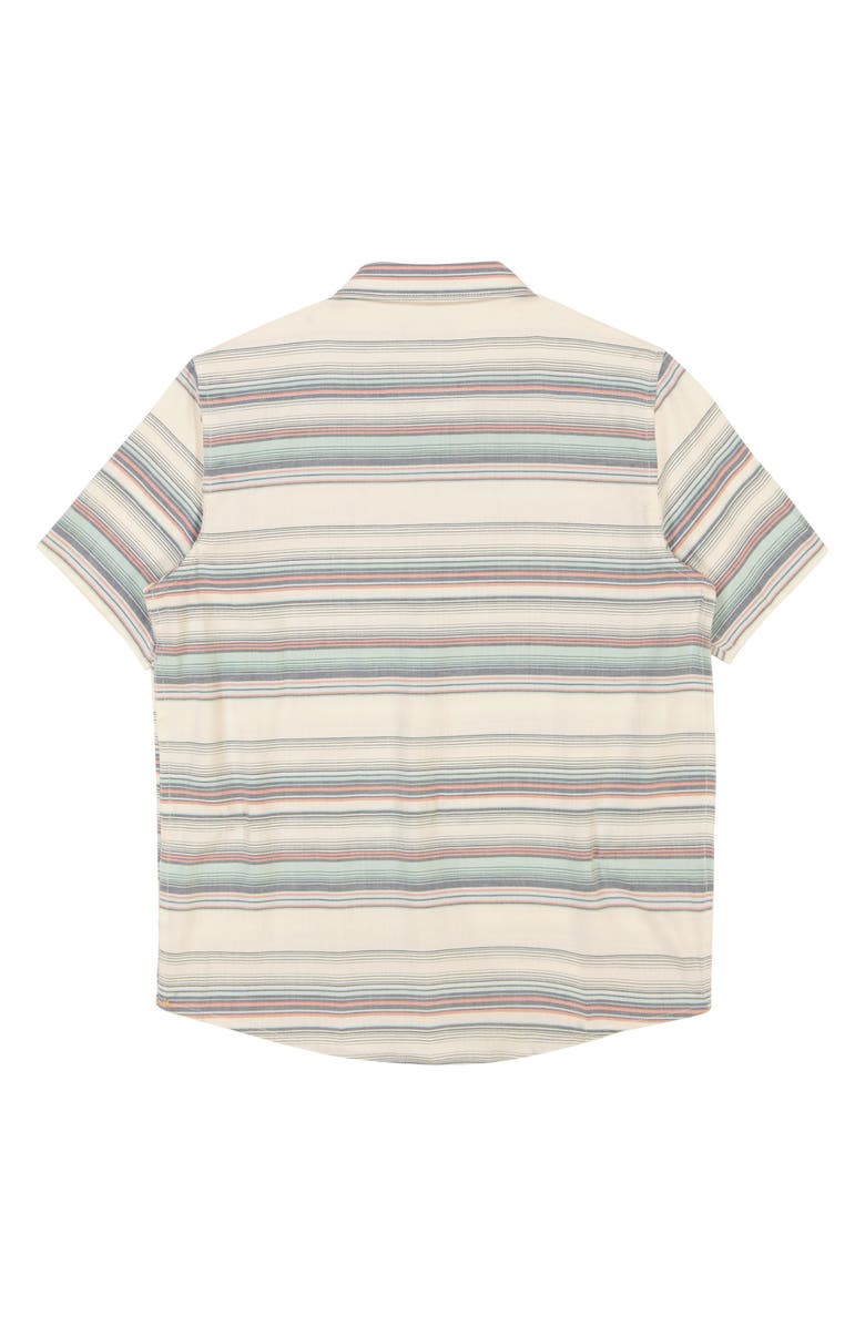 Billabong Kids' All Day Short Sleeve Cotton Button-Up Shirt, Alternate, color, Bermuda