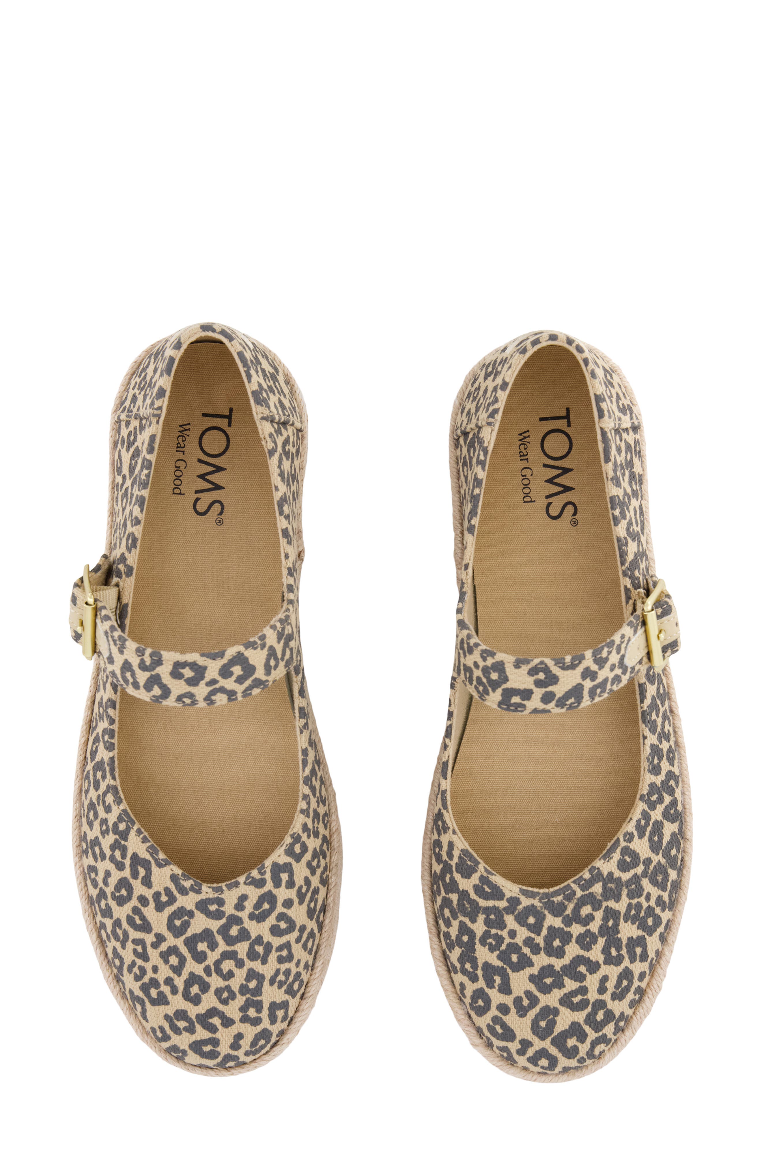 TOMS Carolina Espadrille Platform Mary Jane, Alternate, color, Beige/ Khaki