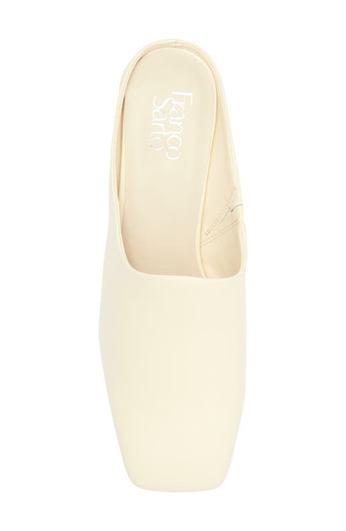 Franco Sarto Nolina Square Toe Mule In White