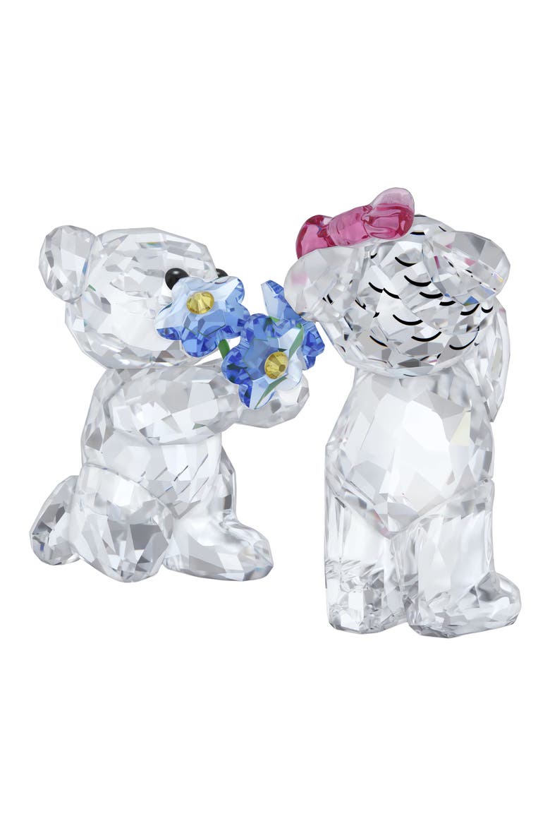 Kris Bear I Adore You Crystal Ornament, Alternate, color, WHITE