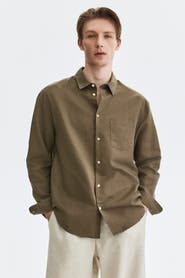 H&M Relaxed-fit linen-blend shirt