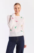 Brodie Pure Cashmere Lightweight Floral 100% Cashmere Sweater