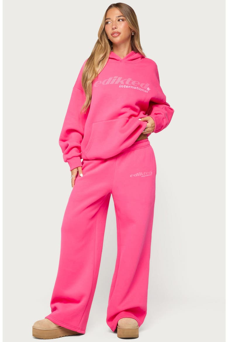 International Graphic Hoodie, Alternate, color, PINK
