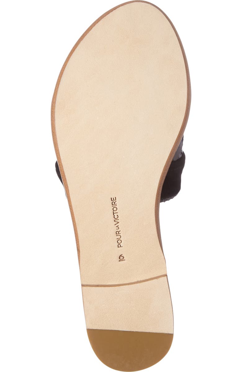 Pour la Victoire Lake Genuine Snakeskin Slide Sandal, Alternate, color,