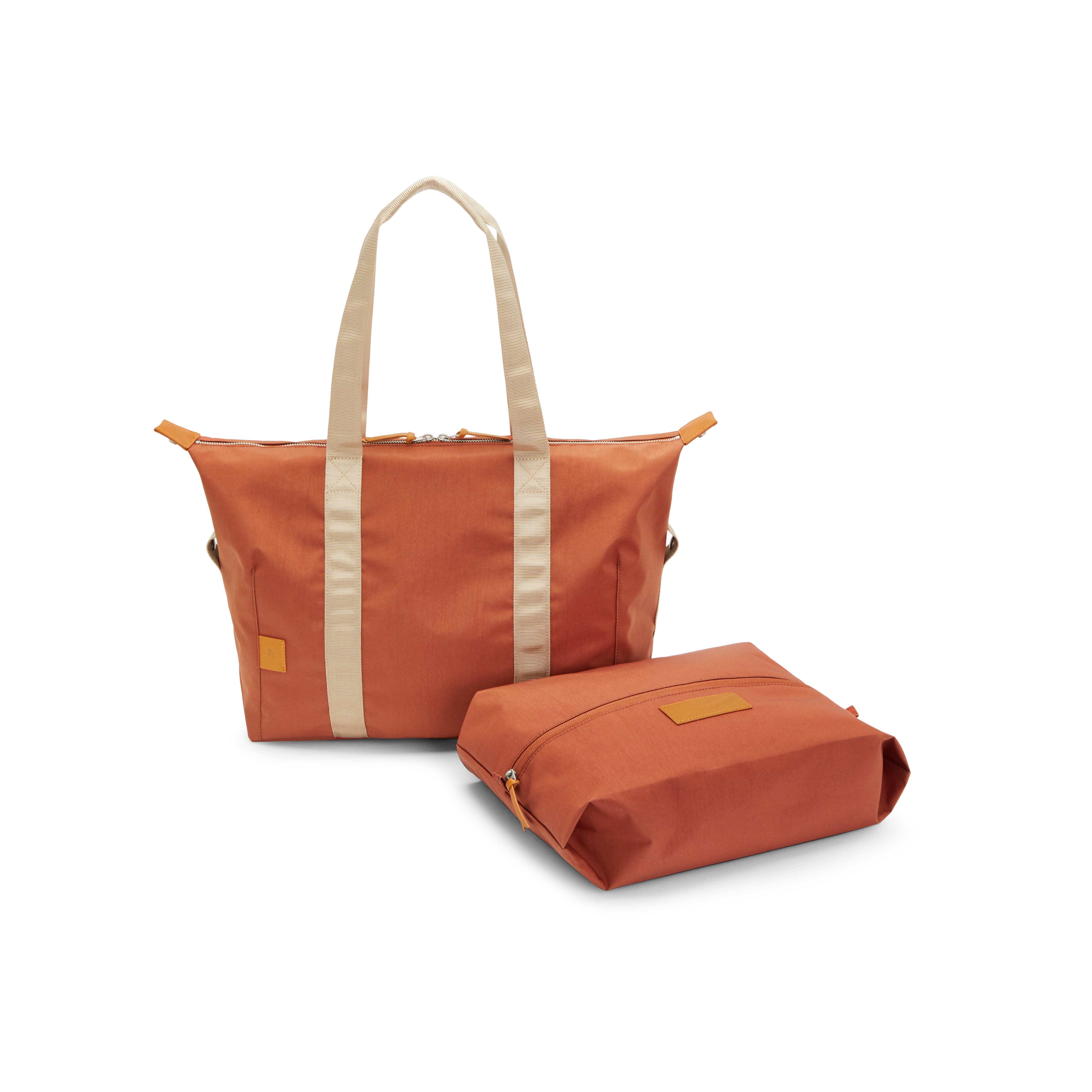 NIRU 24-Hour Travel Weekender Duffel Bag with Overnight Capacity, Alternate, color, Terracotta