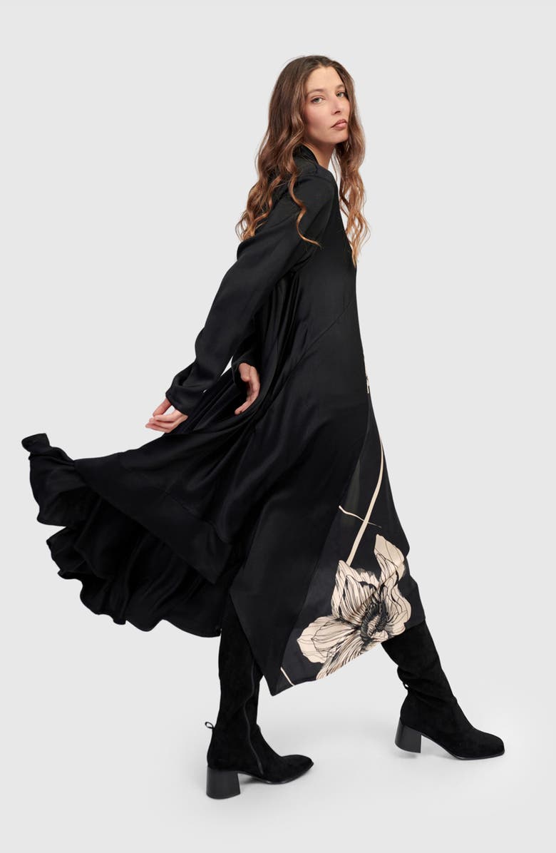 Alembika Baroque Draped Dress, Alternate, color, Mix