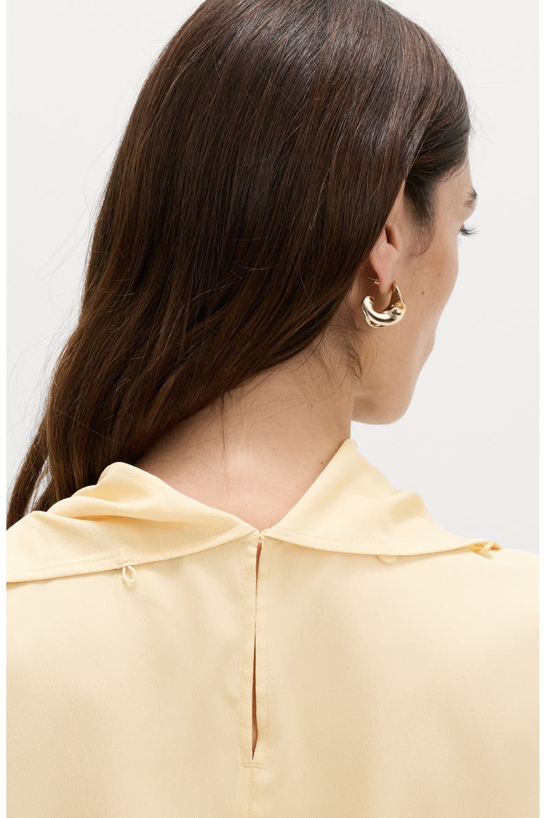 Scarf Detail Top, Alternate, color, YELLOW