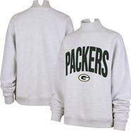 '47 Women's '47 Gray Green Bay Packers Subtle Muse Mock Neck Sweatshirt