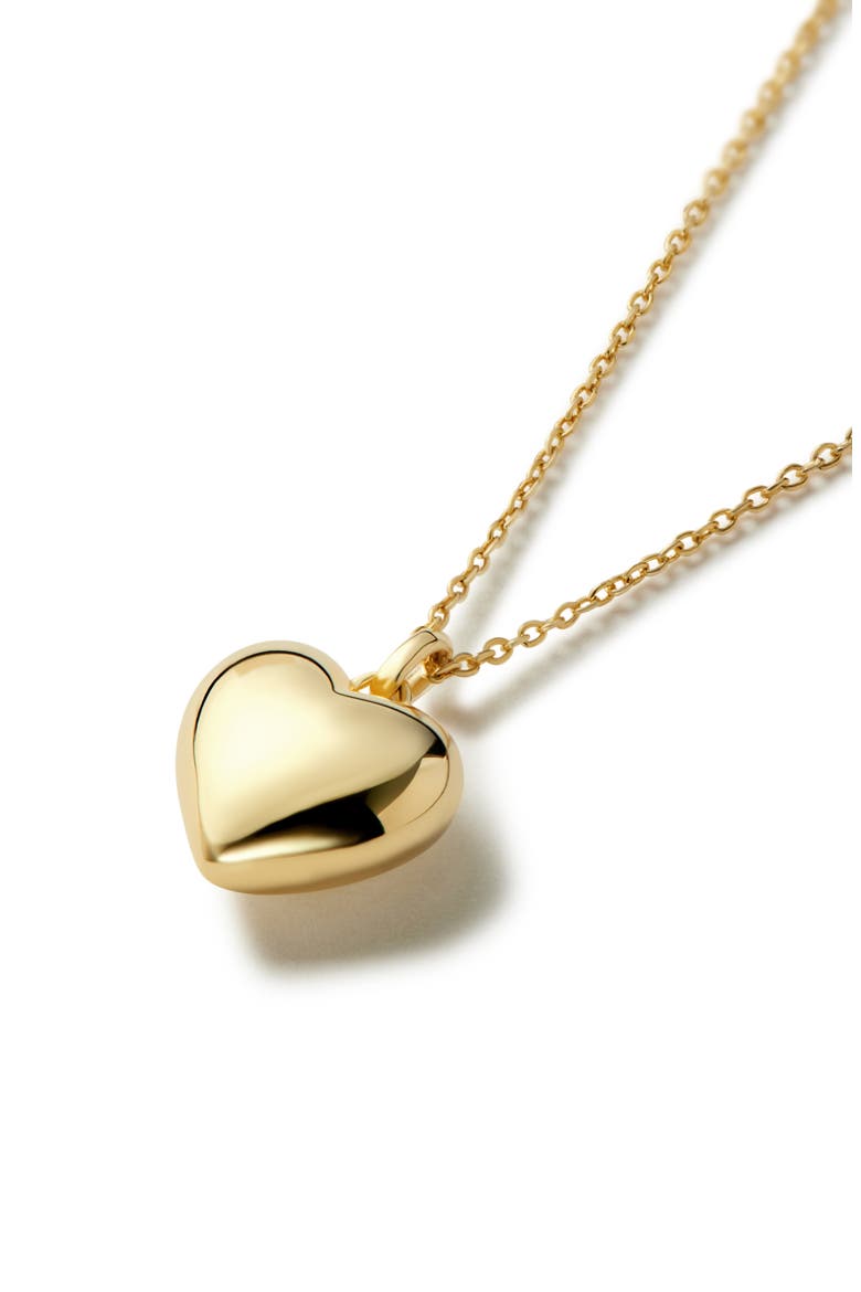 Small Lev Heart Pendant Necklace, Alternate, color, GOLD