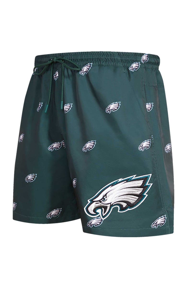PRO STANDARD Men's Pro Standard Midnight Green Philadelphia Eagles Allover Print Mini Logo Shorts, Alternate, color, 