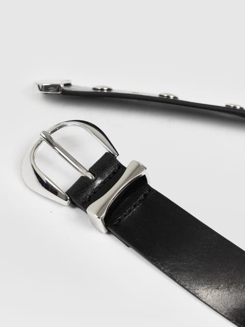 Saint + Sofia Roxie Studded Belt In Black