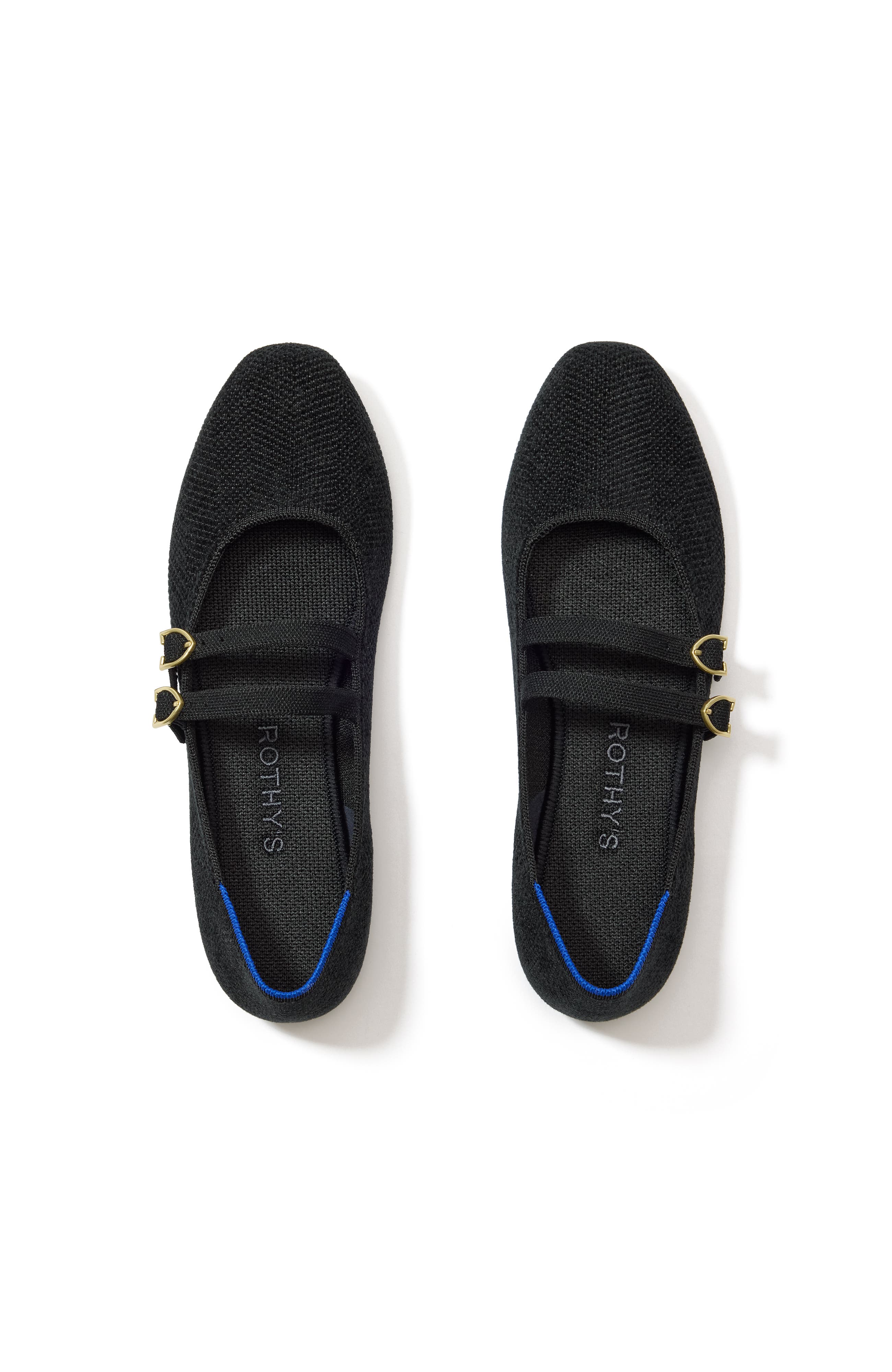 Rothy's The ReVelvet Double Buckle Mary Jane, Main, color, Revelvet Black