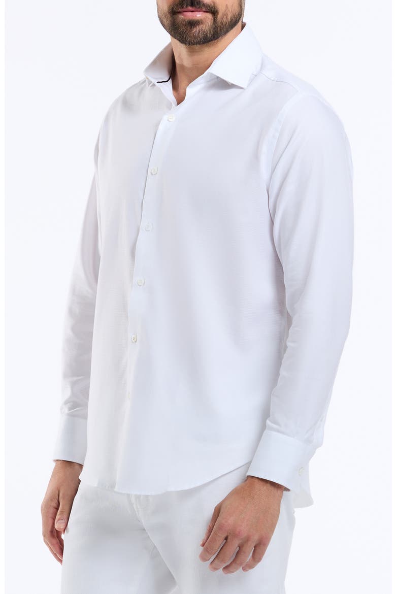 Arch Long Sleeve Dress Shirt, Alternate, color, WHITE