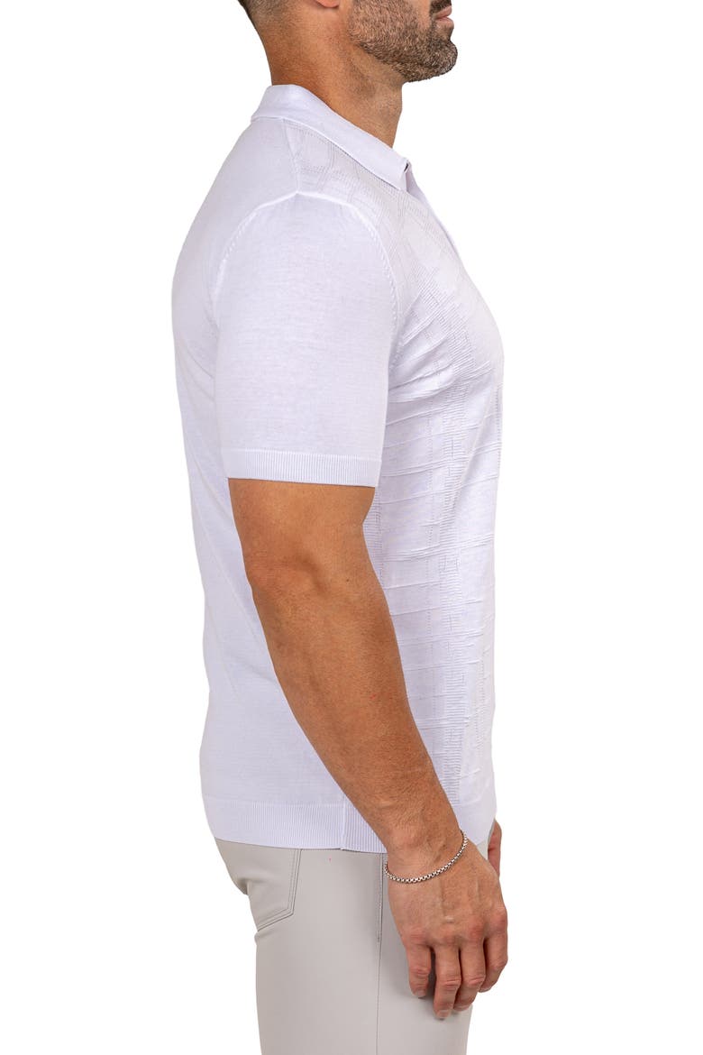 Marthy White Polo, Alternate, color, WHITE