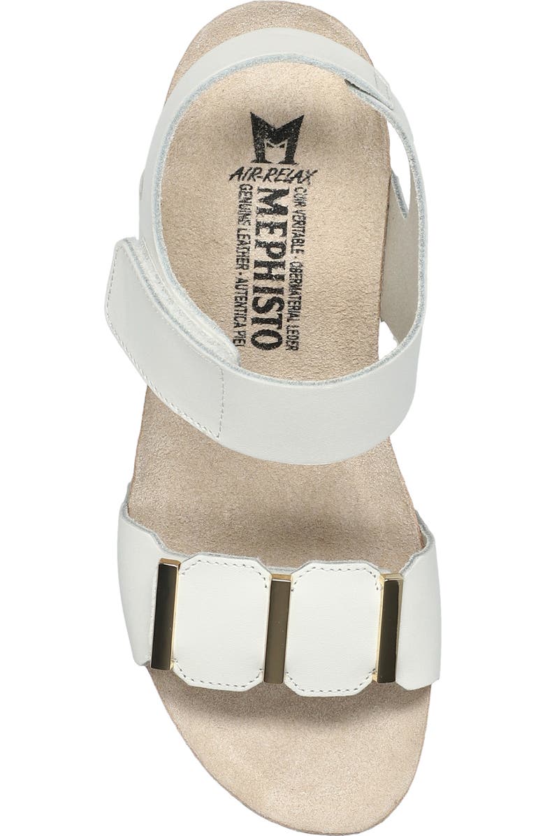Mephisto Leonore Ankle Strap Sandal, Alternate, color, White