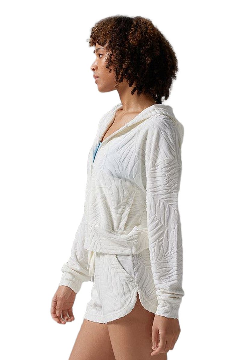 Tavi Palm Terry Zip Hoodie, Alternate, color, Coconut