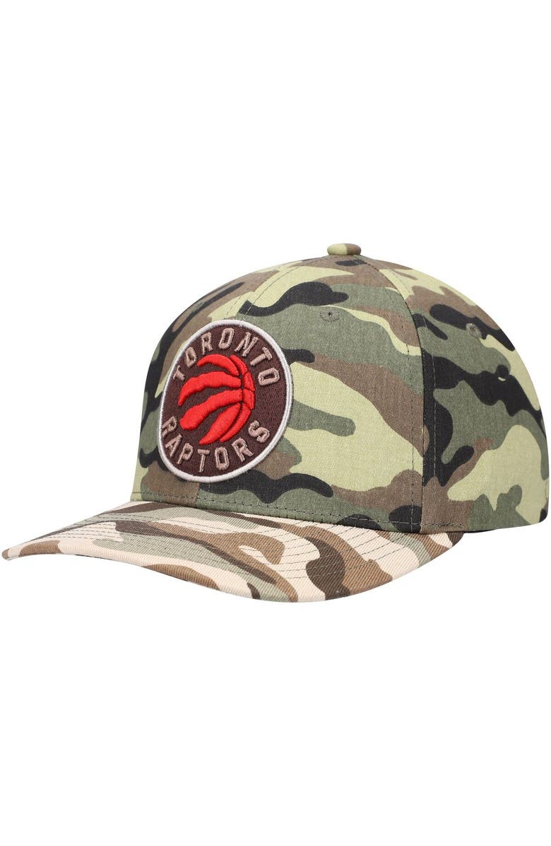 Mitchell & Ness Men's Mitchell & Ness Camo Toronto Raptors Woodland Desert Snapback Hat, Main, color, 
