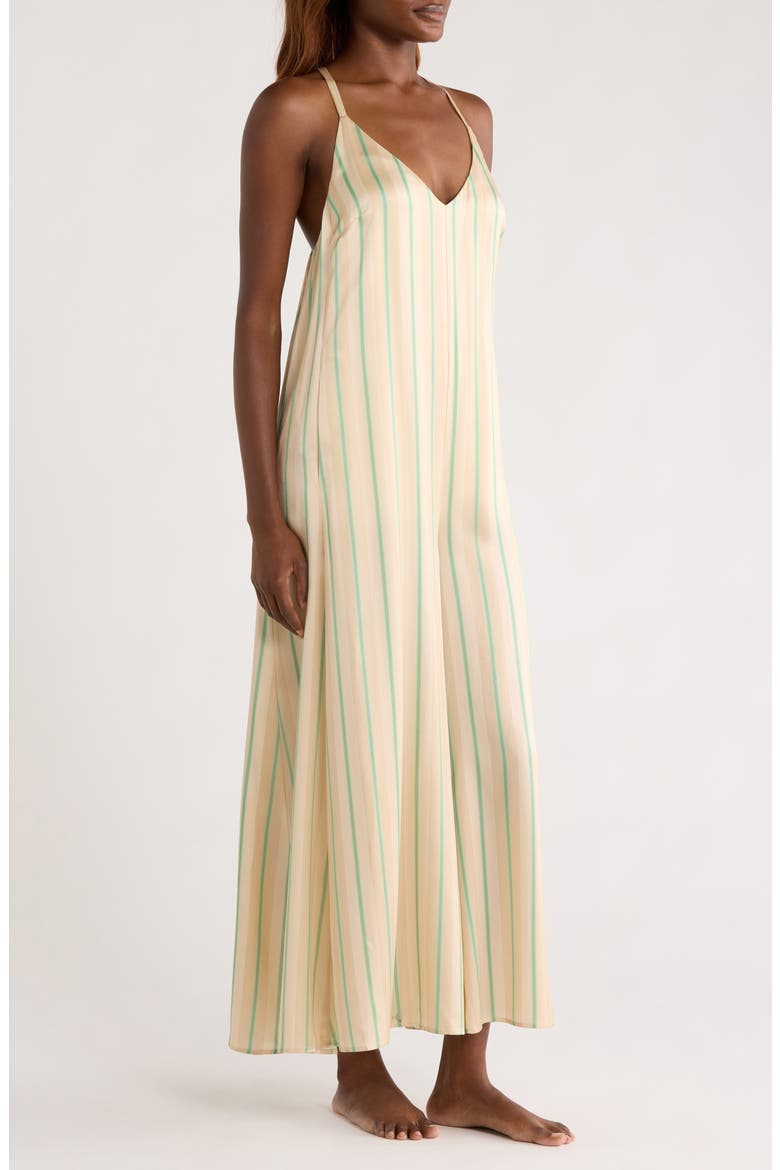 Sleeveless Wide Leg Silk Jumpsuit, Alternate, color, PAMPAS STRIPE