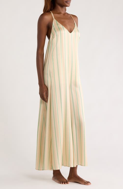 Lunya Sleeveless Wide Leg Silk Jumpsuit In Multi