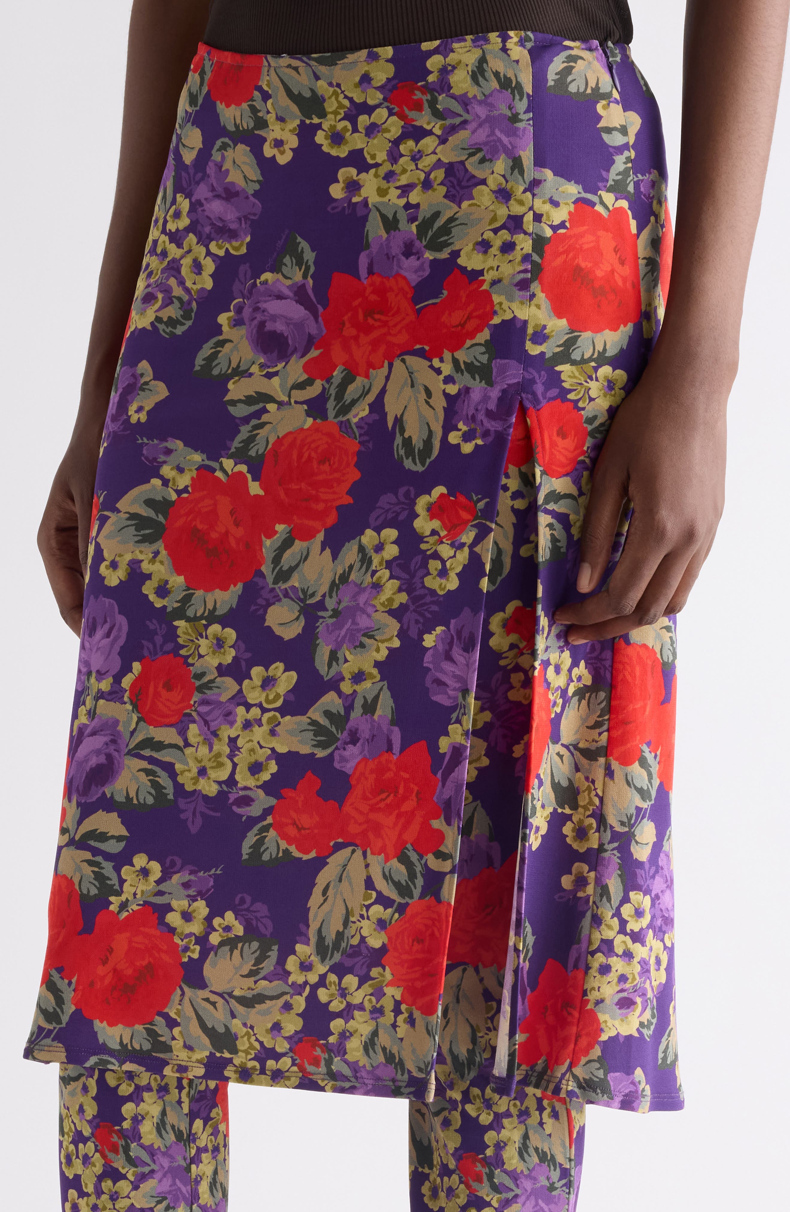 Acne Studios Floral Layered Knit Pants (Women) | Nordstromrack
