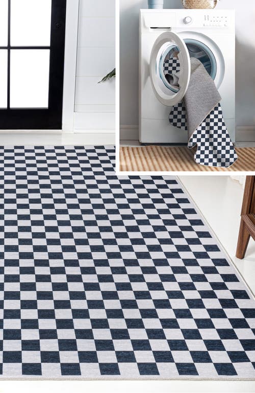 Jonathan Y Ainsley Modern Cottage Checkerboard Washable Area Rug