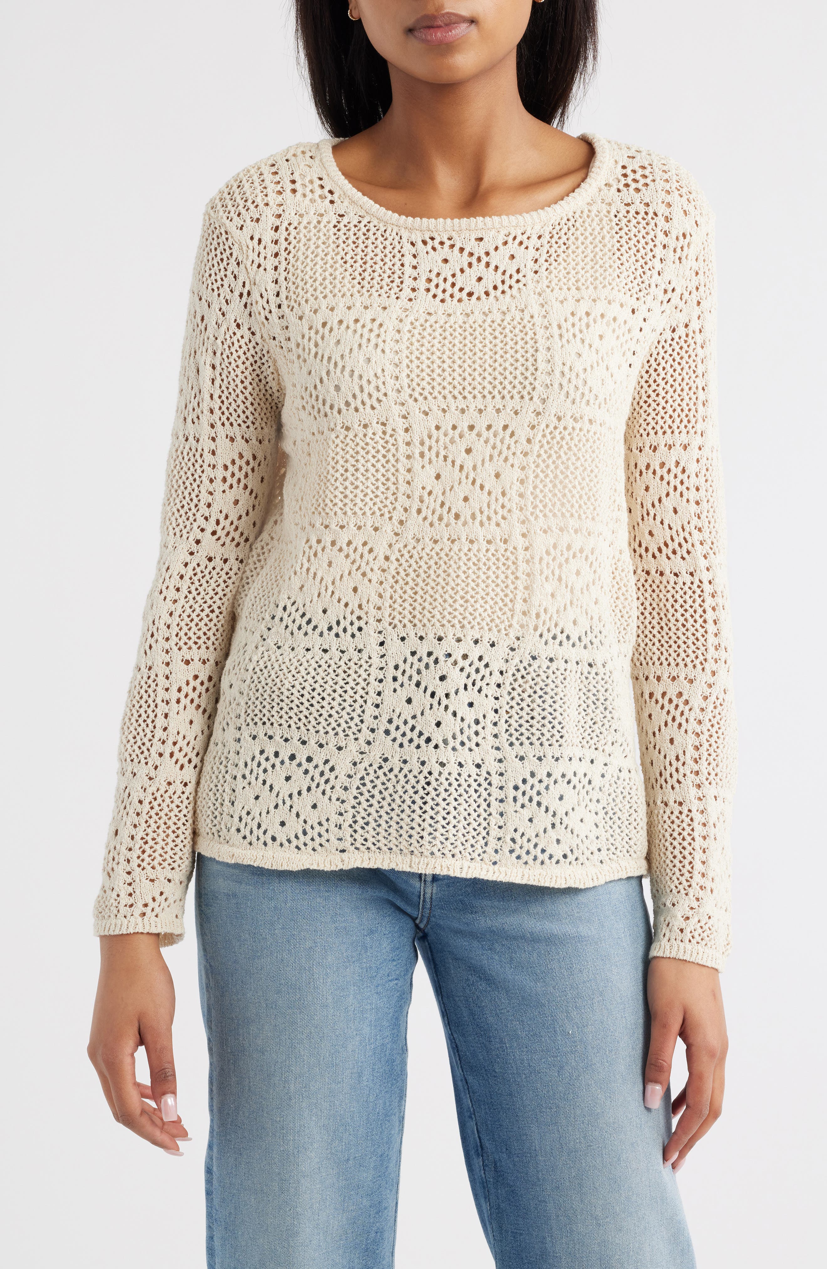 Tiara Crochet Look Sweater - image 3